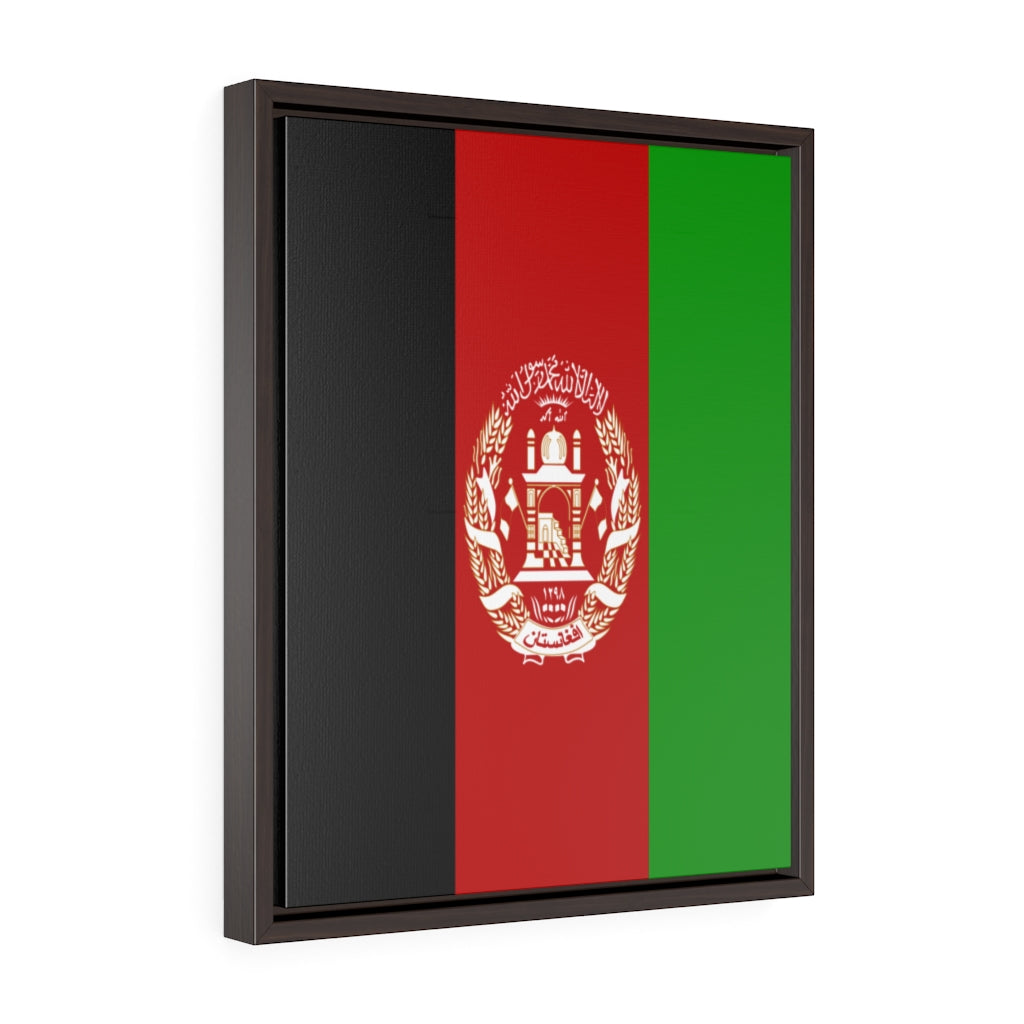 Afghanistan Vertical Framed Premium Gallery Wrap Canvas