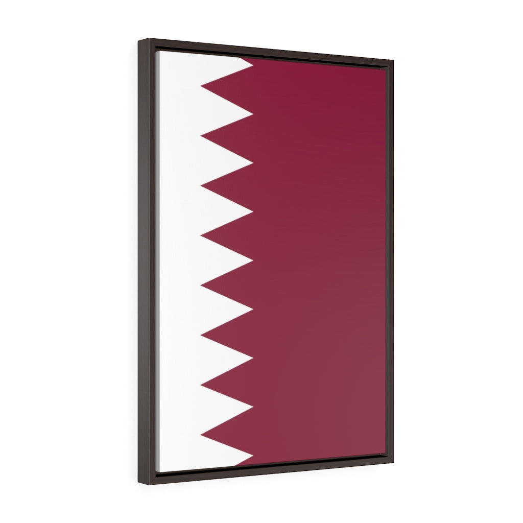 QATAR Vertical Framed Premium Gallery Wrap Canvas