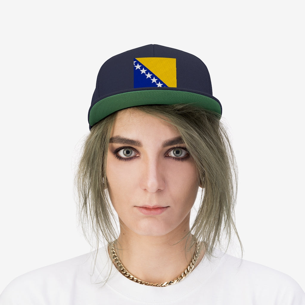 BOSNIA Unisex Flat Bill Hat