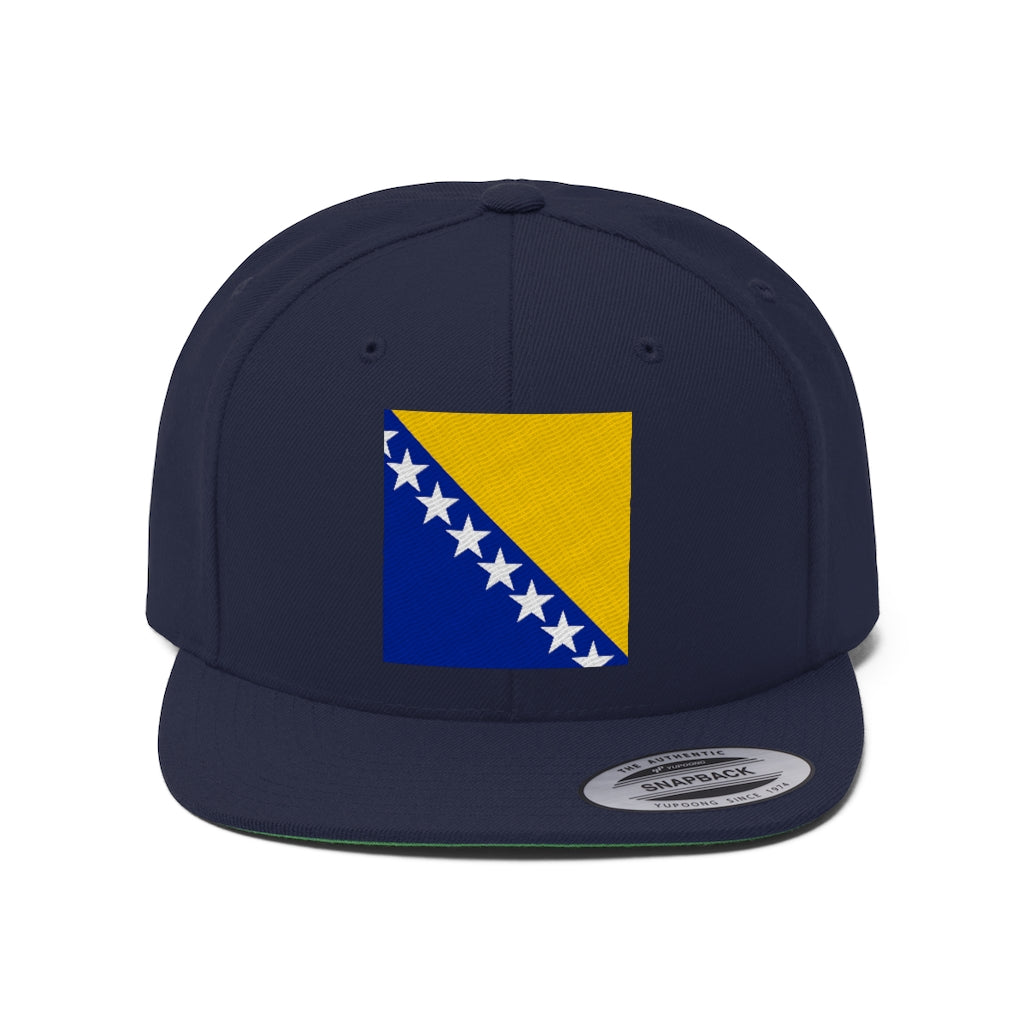 BOSNIA Unisex Flat Bill Hat