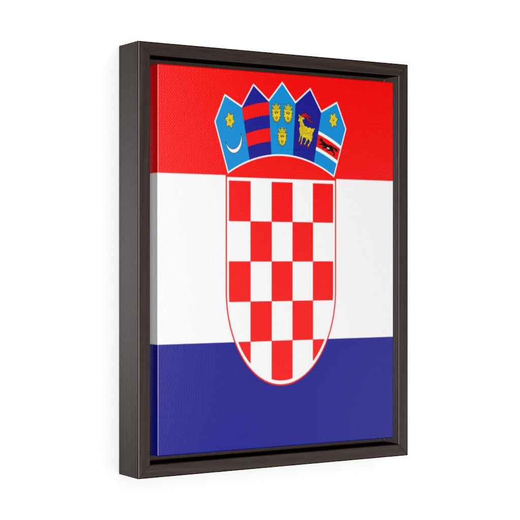 CROATIA Vertical Framed Premium Gallery Wrap Canvas