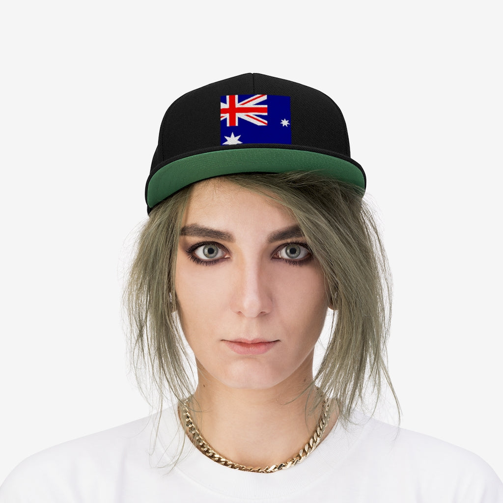 AUSTRALIA Unisex Flat Bill Hat