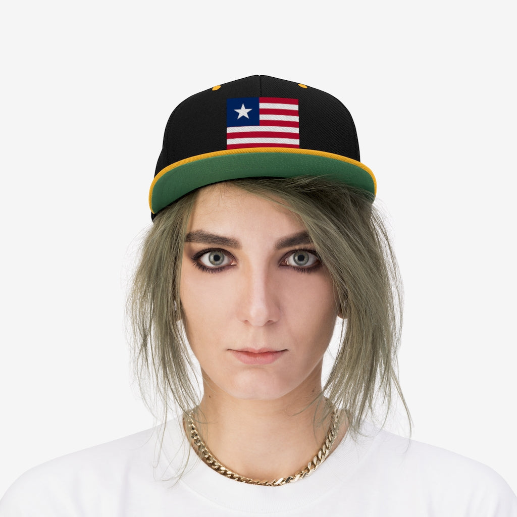 LIBERIA Unisex Flat Bill Hat