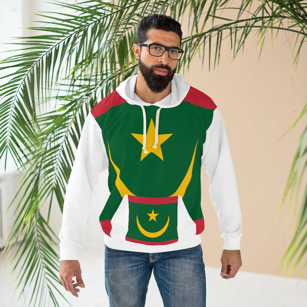 Mauritania AOP Unisex Pullover Hoodie