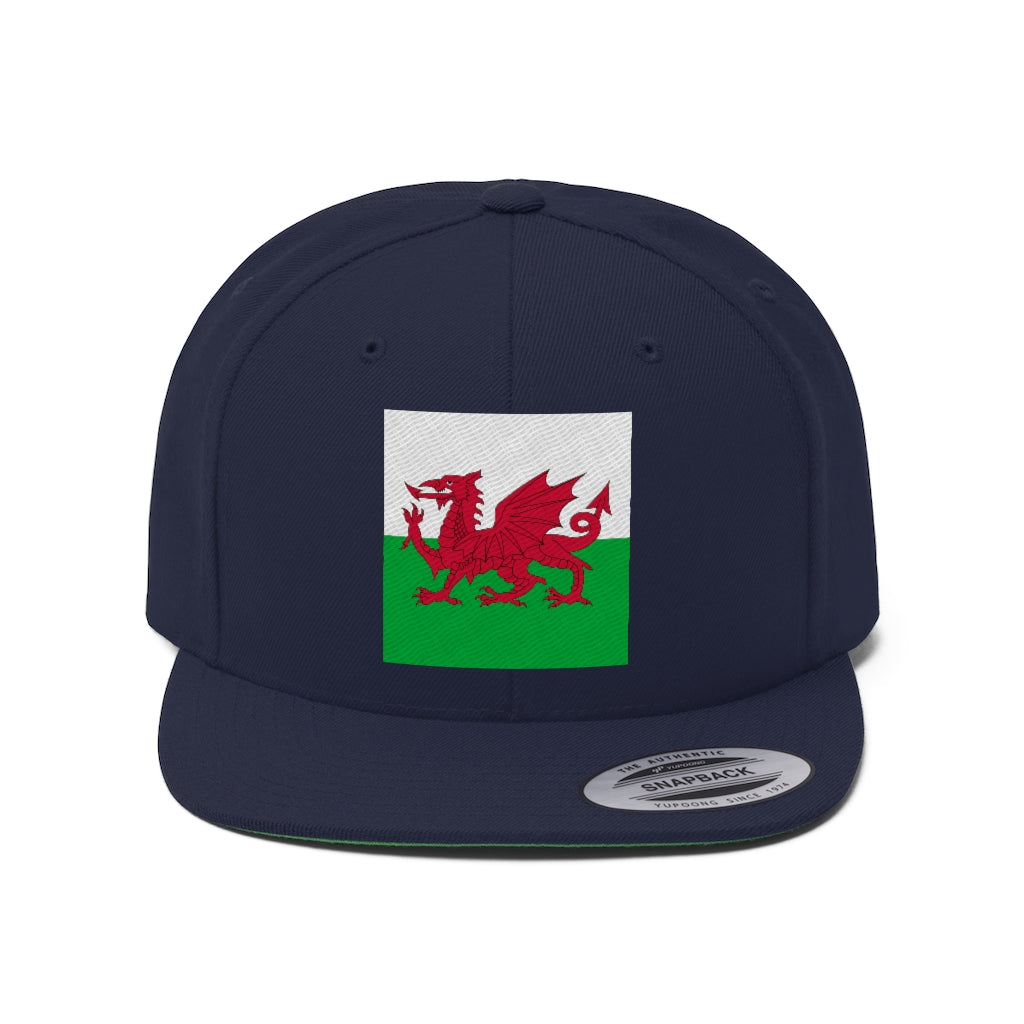 WALES Unisex Flat Bill Hat