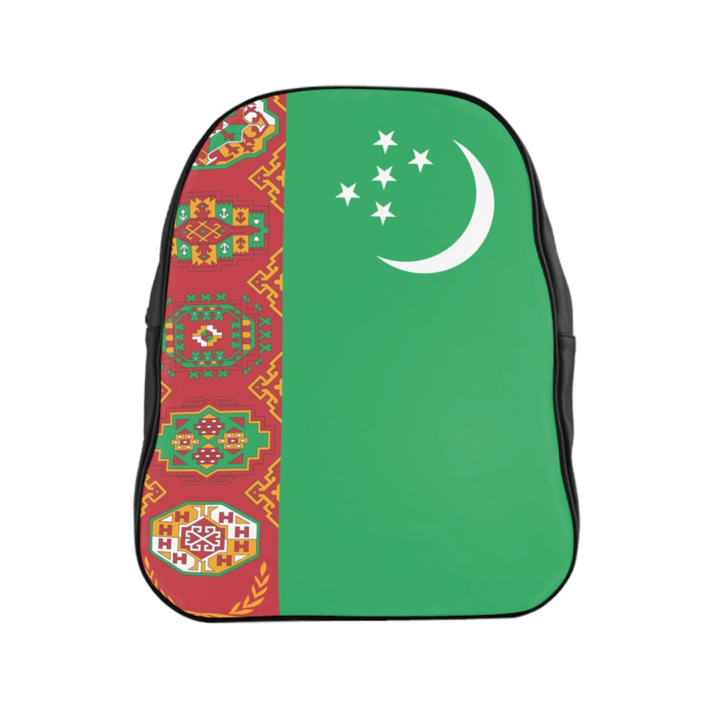 TURKMENISTAN FLAG School Backpack