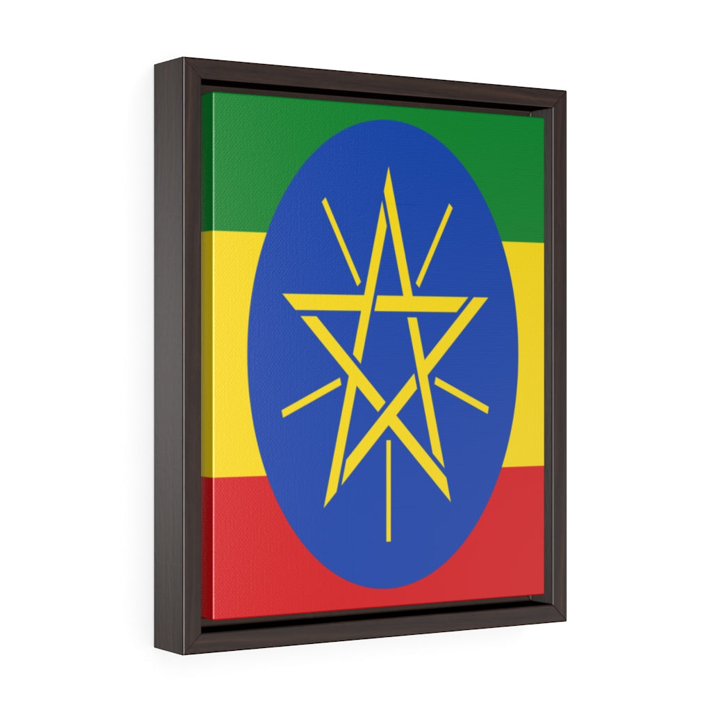 ETHIOPIA Vertical Framed Premium Gallery Wrap Canvas