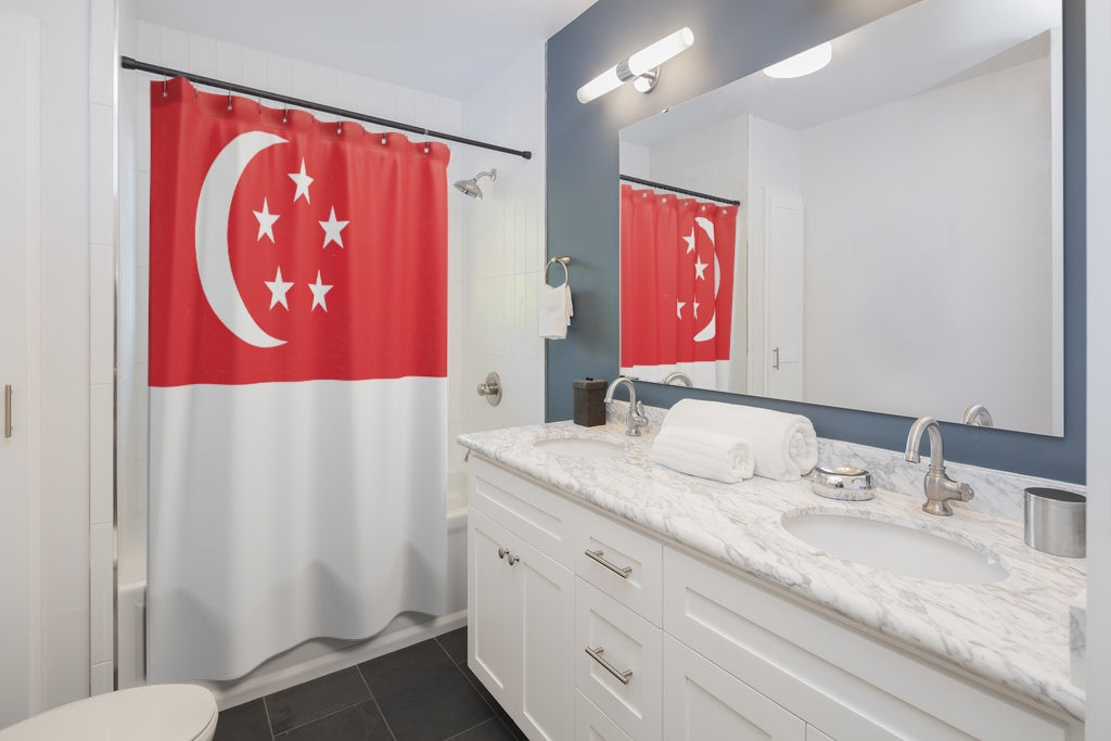 SINGAPORE Shower Curtains