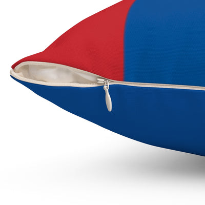 Mongolia flag Spun Polyester Square Pillow