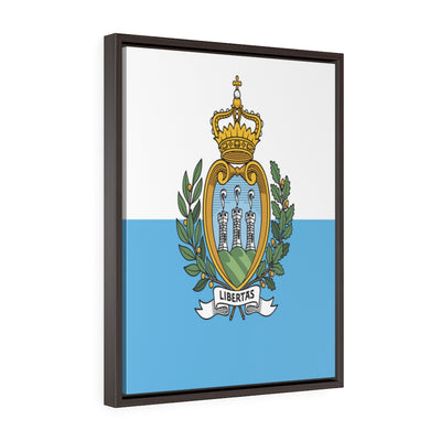 SAN MARINO Vertical Framed Premium Gallery Wrap Canvas