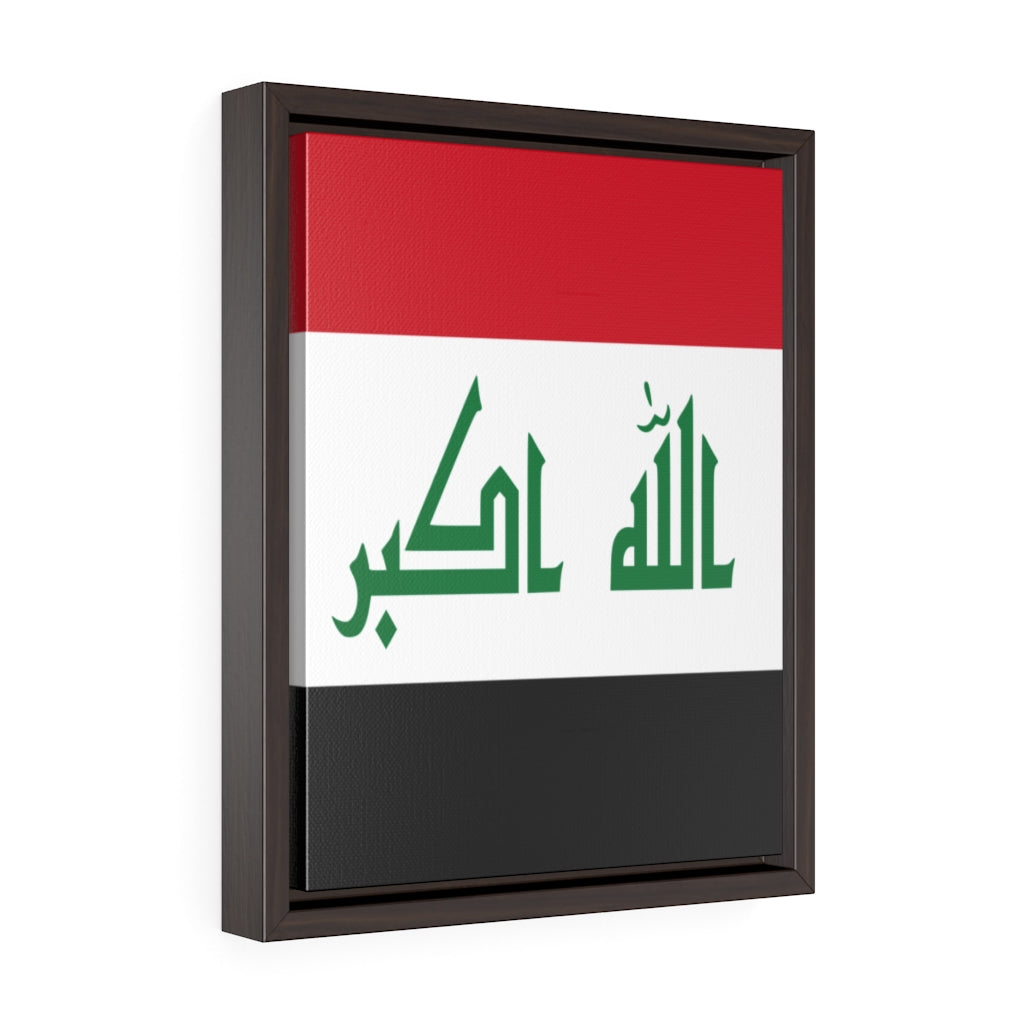 IRAQ Vertical Framed Premium Gallery Wrap Canvas