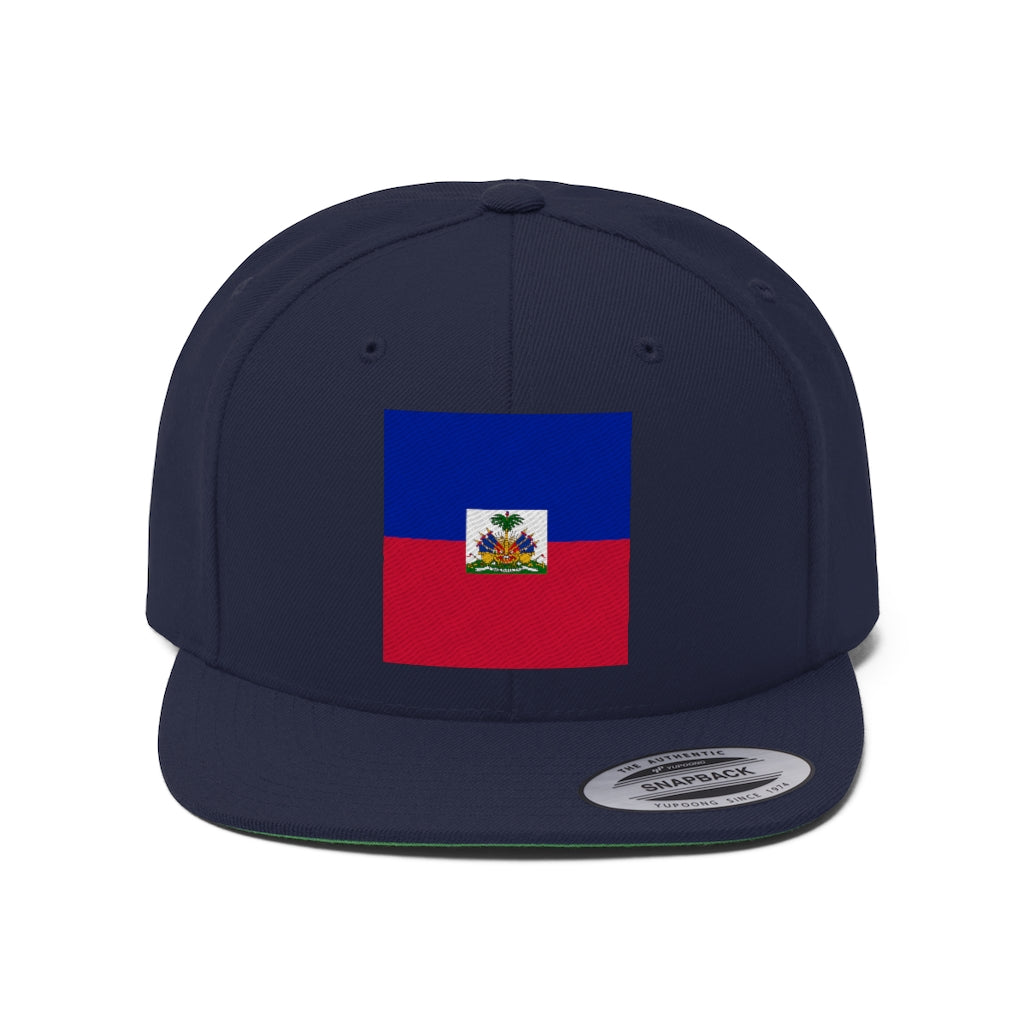 HAITI Unisex Flat Bill Hat