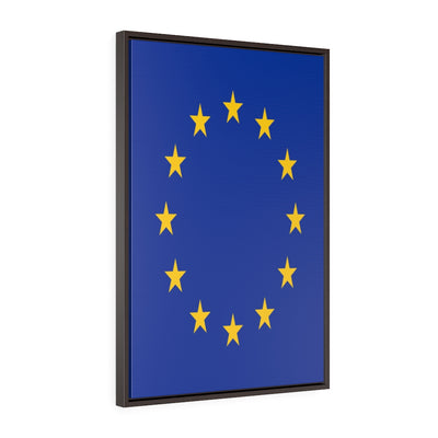 EUROPE Vertical Framed Premium Gallery Wrap Canvas