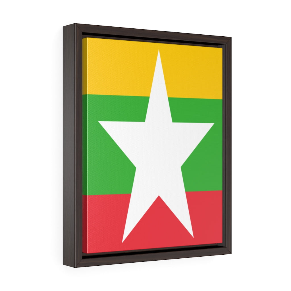 MYANMAR Vertical Framed Premium Gallery Wrap Canvas