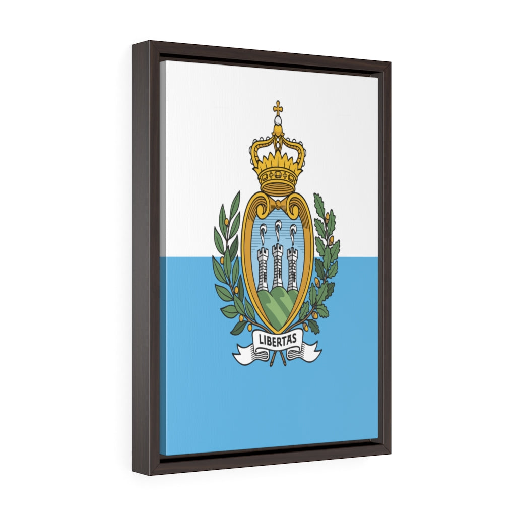 SAN MARINO Vertical Framed Premium Gallery Wrap Canvas