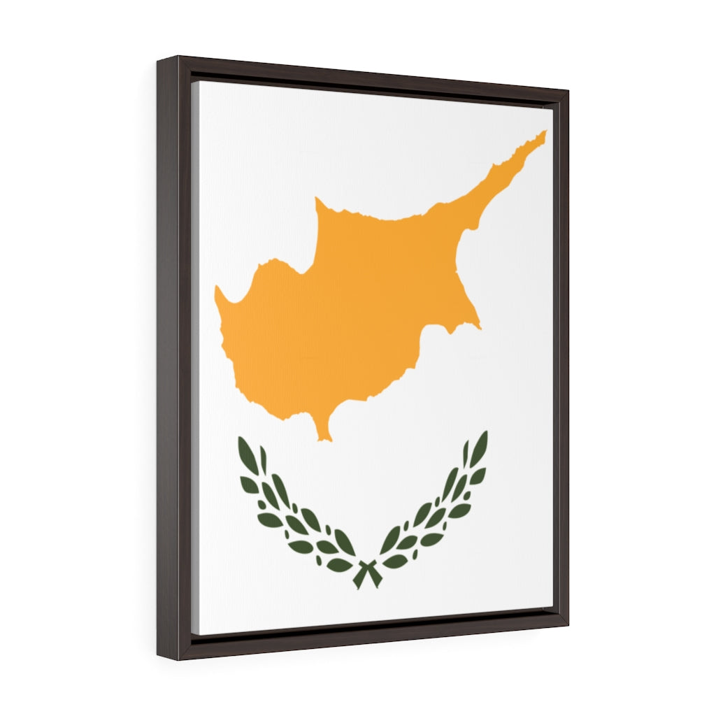 CYPRUS Vertical Framed Premium Gallery Wrap Canvas