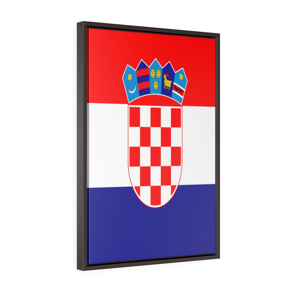 CROATIA Vertical Framed Premium Gallery Wrap Canvas