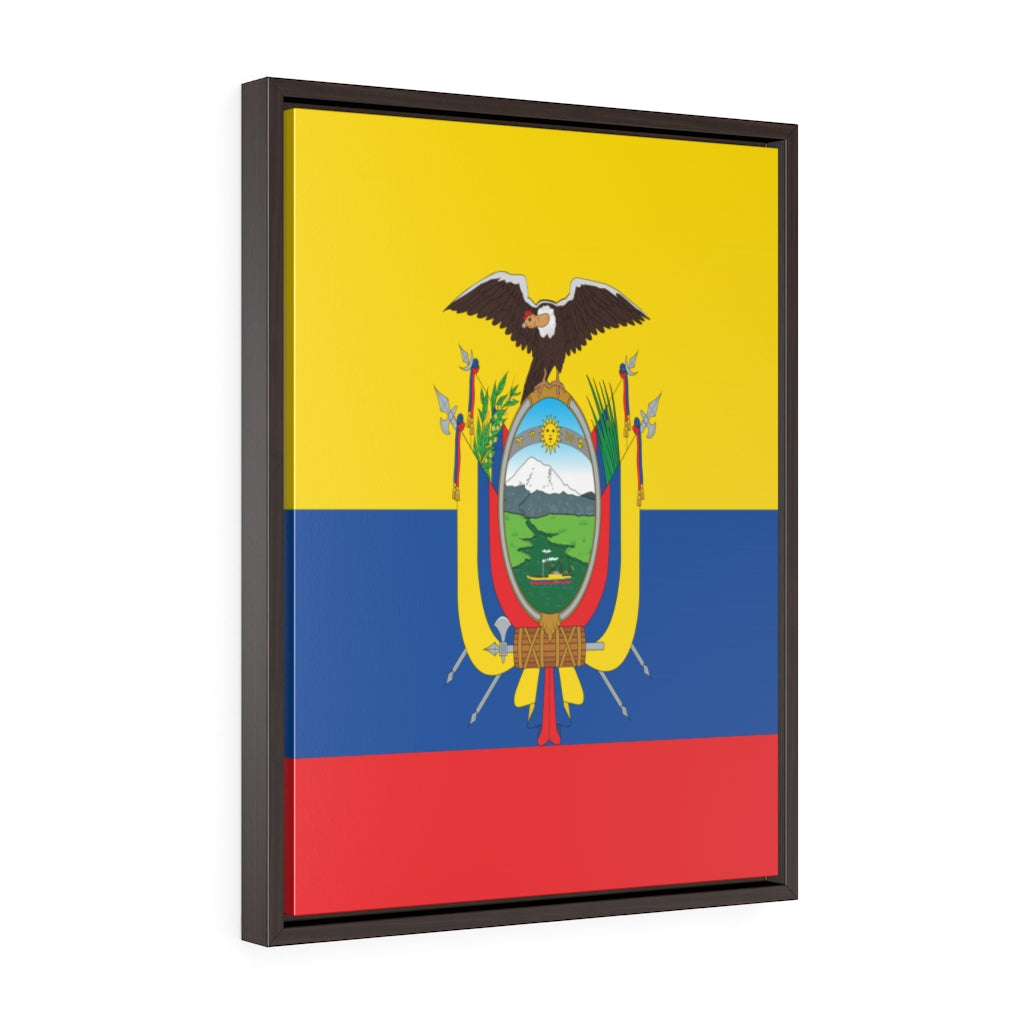 ECUADOR Vertical Framed Premium Gallery Wrap Canvas