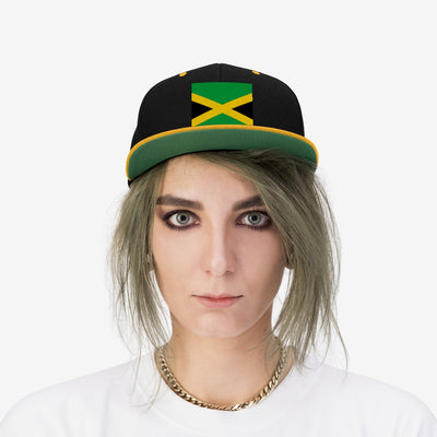 JAMAICA Unisex Flat Bill Hat