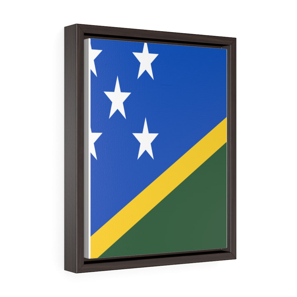 SOLOMON ISLANDS Vertical Framed Premium Gallery Wrap Canvas