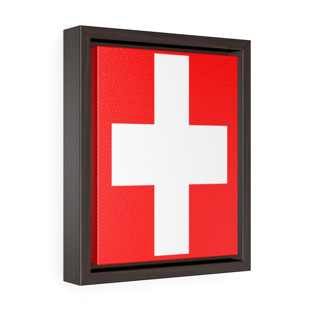 SWITZERLAND Vertical Framed Premium Gallery Wrap Canvas