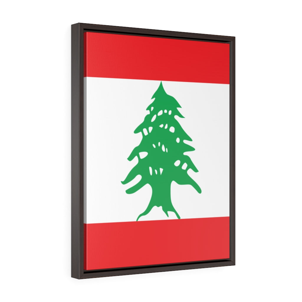 LEBANON Vertical Framed Premium Gallery Wrap Canvas