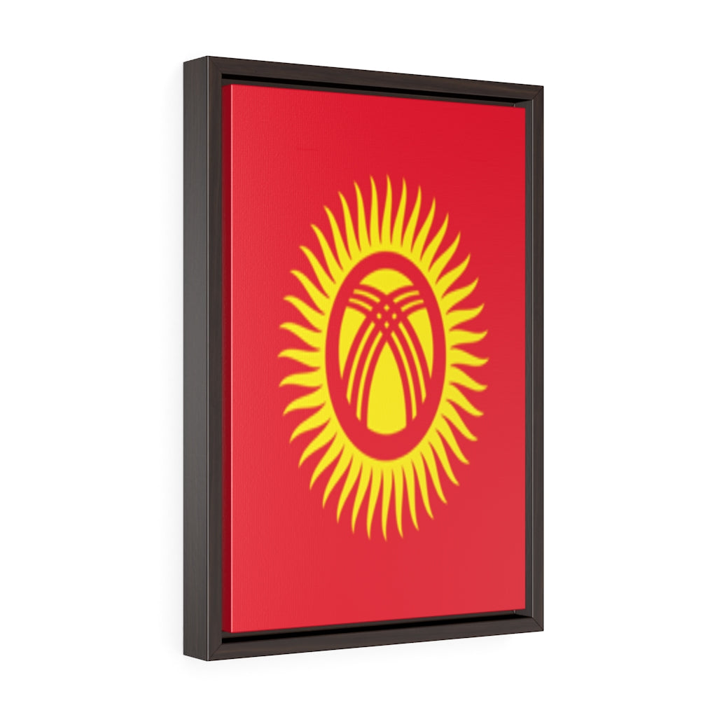 KYRGYZSTAN Vertical Framed Premium Gallery Wrap Canvas