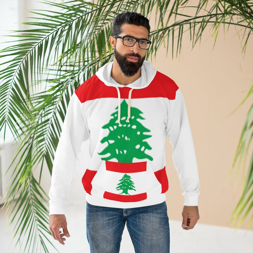 Lebanon AOP Unisex Pullover Hoodie