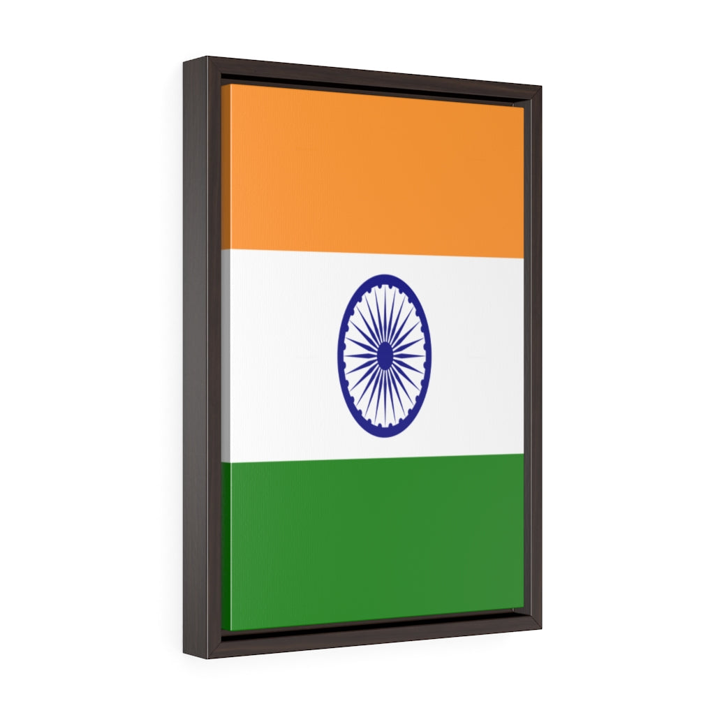 INDIA Vertical Framed Premium Gallery Wrap Canvas