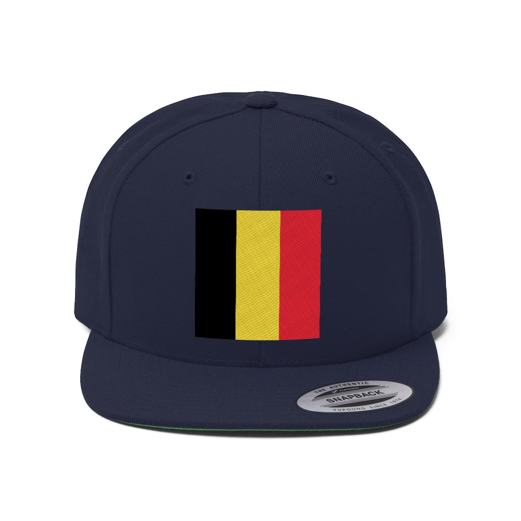 BELGIUM Unisex Flat Bill Hat