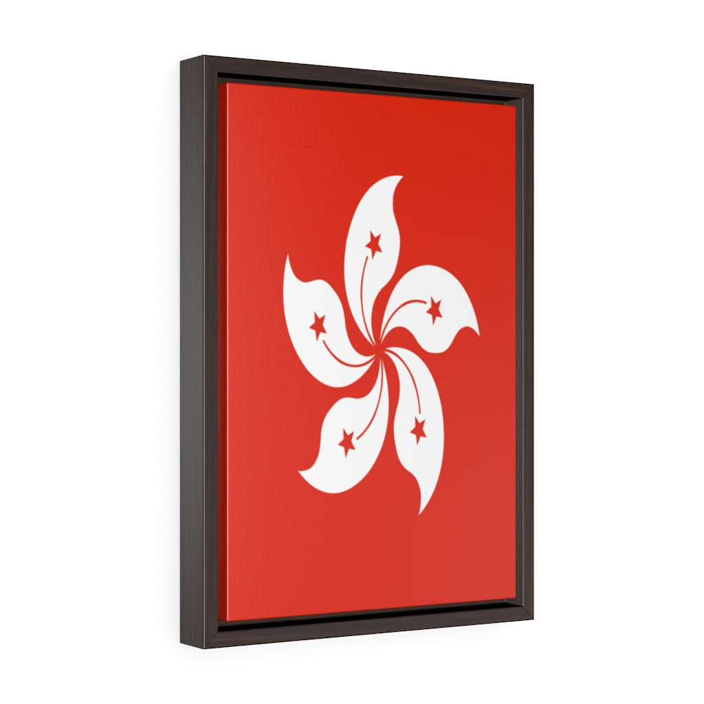 HONG KONG Vertical Framed Premium Gallery Wrap Canvas