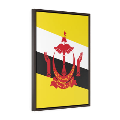 BRUNEI Vertical Framed Premium Gallery Wrap Canvas