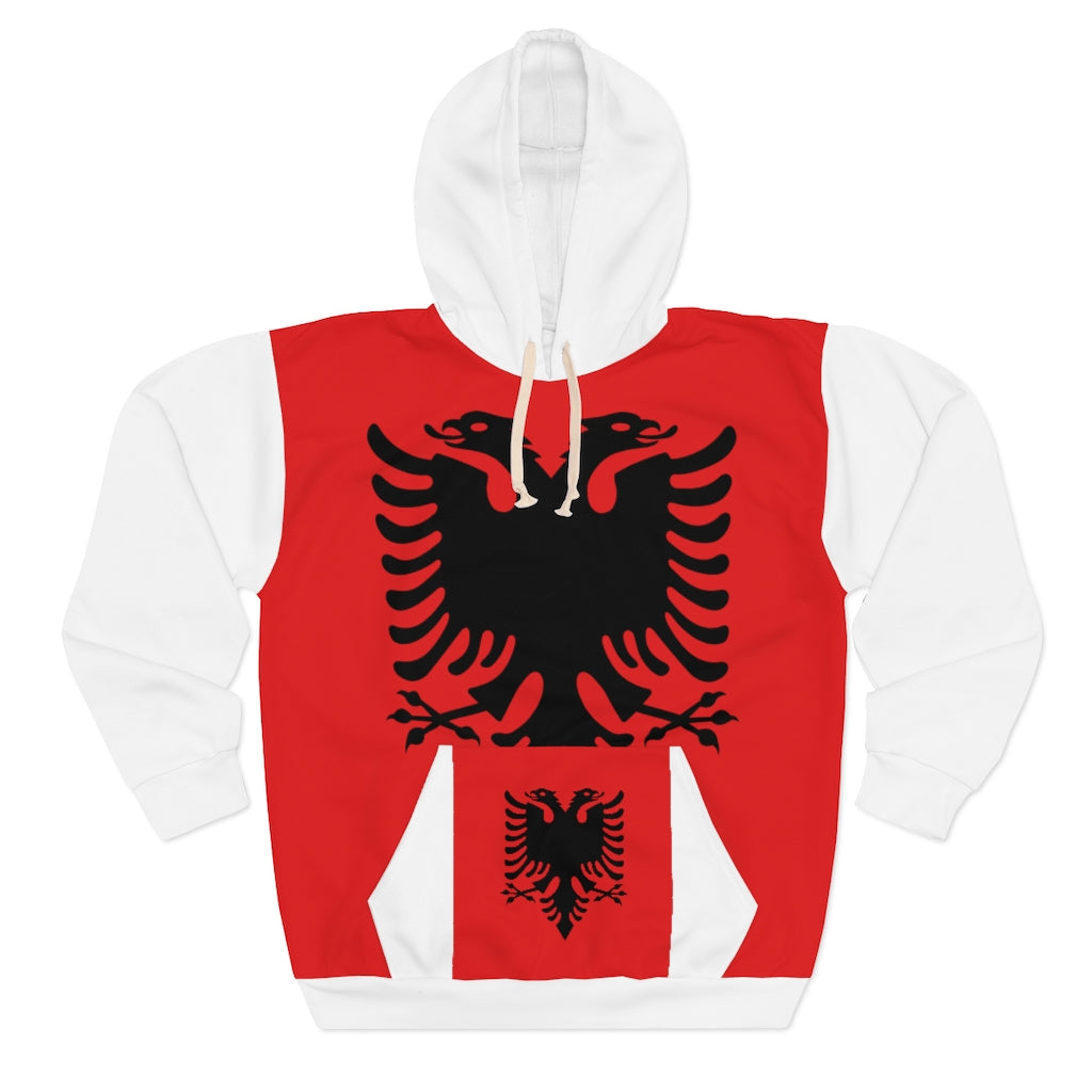 Albania AOP Unisex Pullover Hoodie