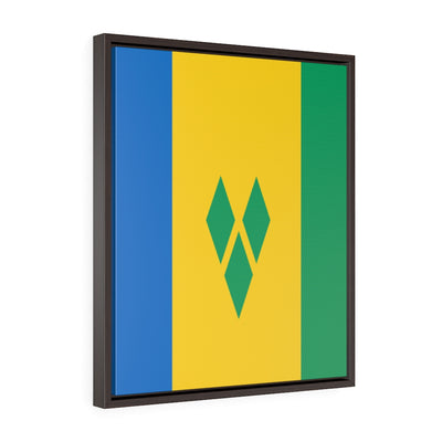 SAINT VINCENT AND THE GRENADINES Vertical Framed Premium Gallery Wrap Canvas