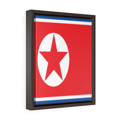 NORTH KOREA Vertical Framed Premium Gallery Wrap Canvas