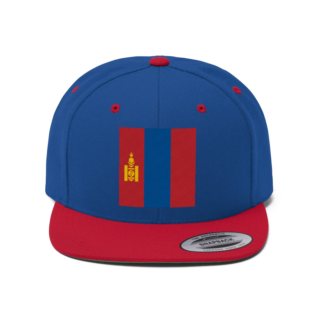 MONGOLIA Unisex Flat Bill Hat