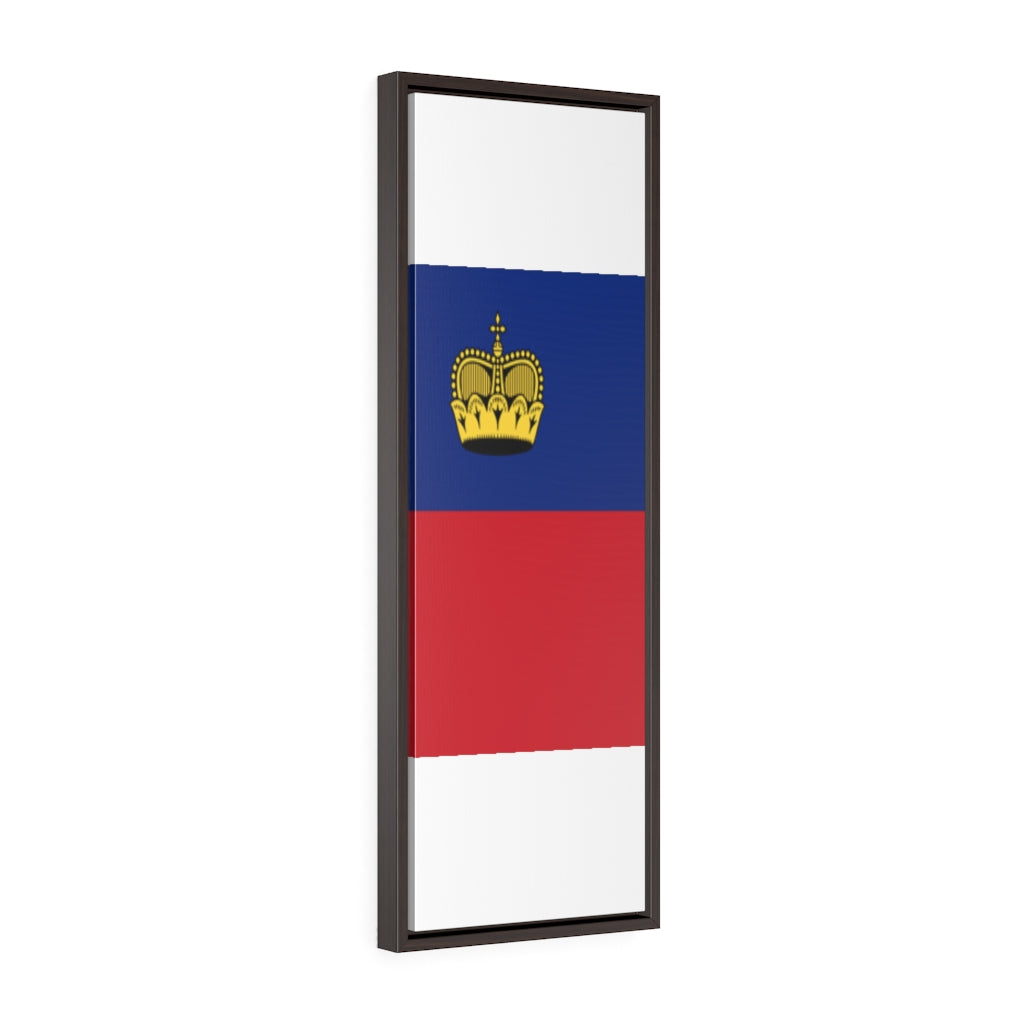 LIECHTENSTEIN Vertical Framed Premium Gallery Wrap Canvas