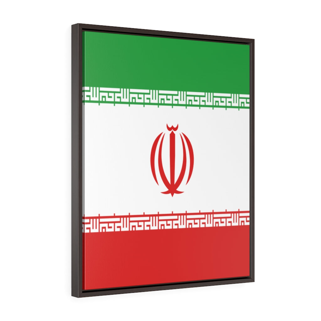 IRAN Vertical Framed Premium Gallery Wrap Canvas