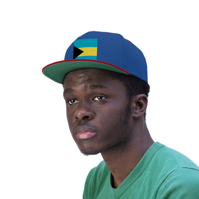 BAHAMAS FLAG Unisex Flat Bill Hat