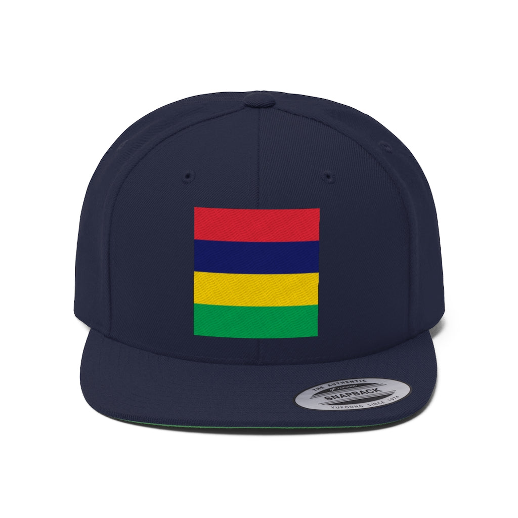 MAURITIUS Unisex Flat Bill Hat