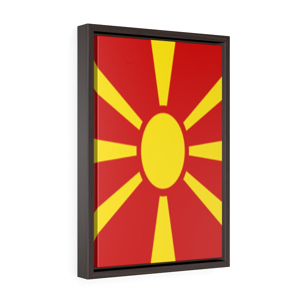 MACEDONIA Vertical Framed Premium Gallery Wrap Canvas