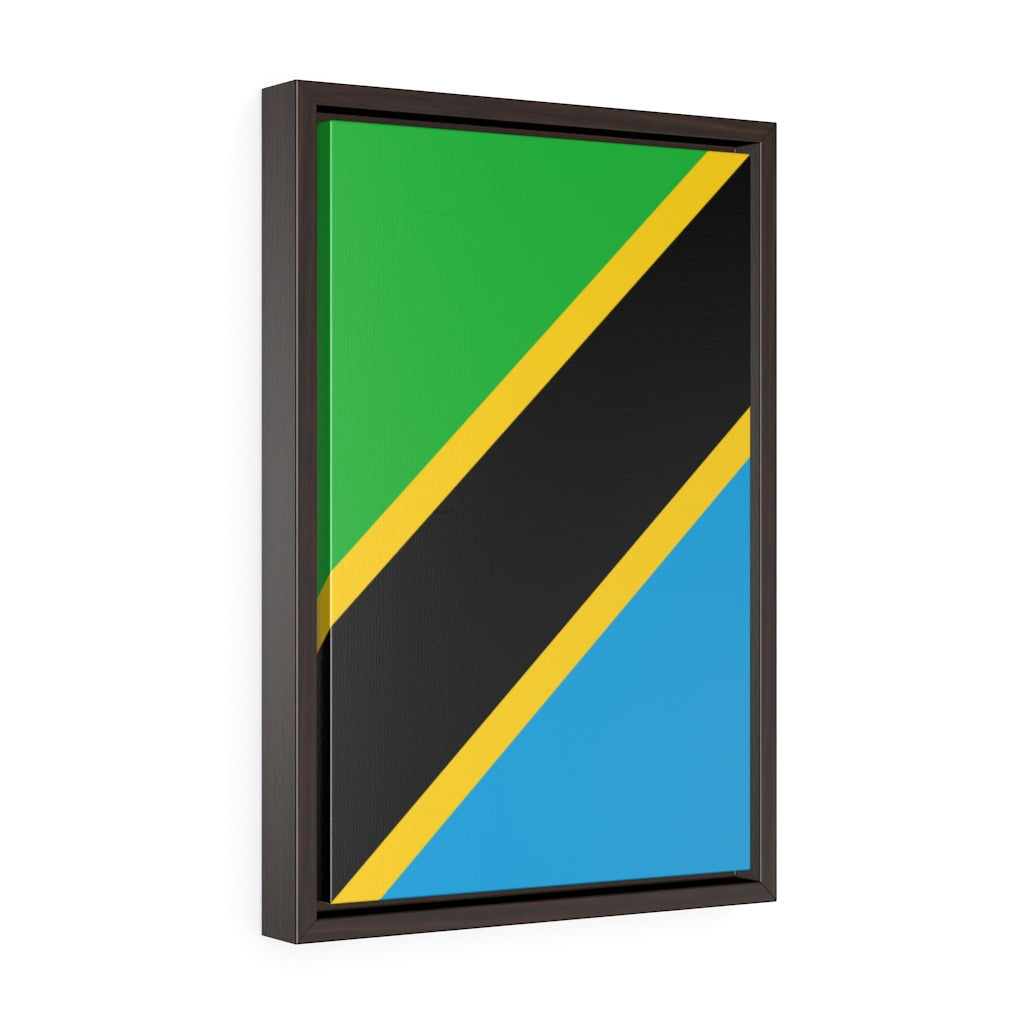 TANZANIA Vertical Framed Premium Gallery Wrap Canvas