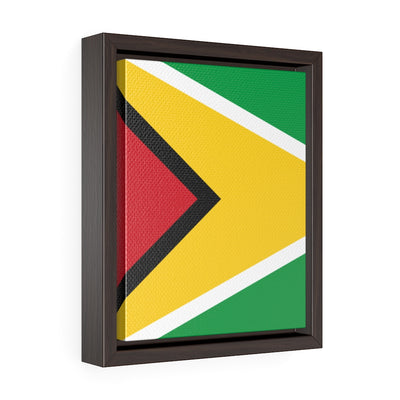 GUYANA Vertical Framed Premium Gallery Wrap Canvas