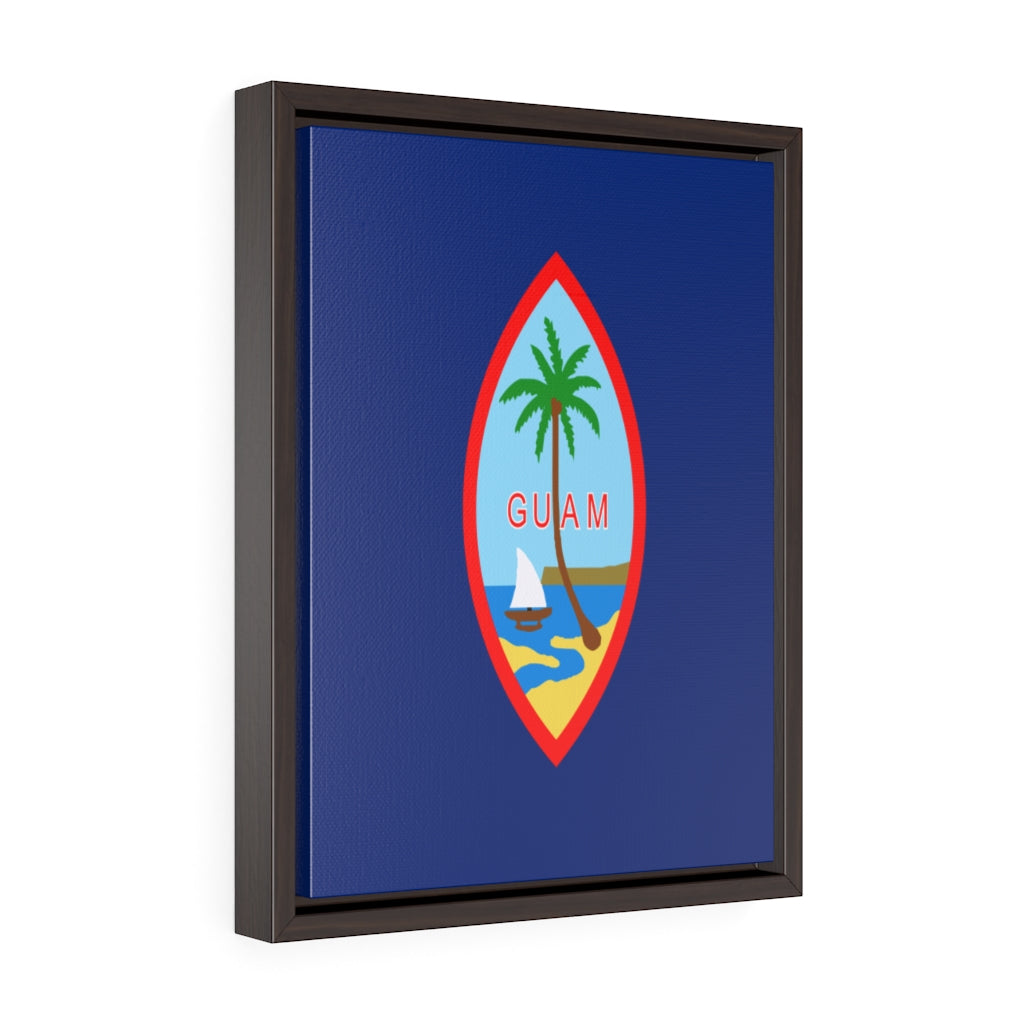 GUAM Vertical Framed Premium Gallery Wrap Canvas