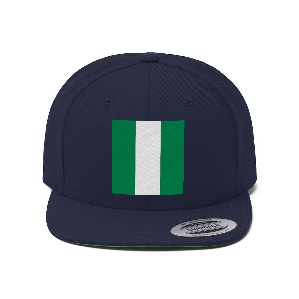 NIGERIA Unisex Flat Bill Hat