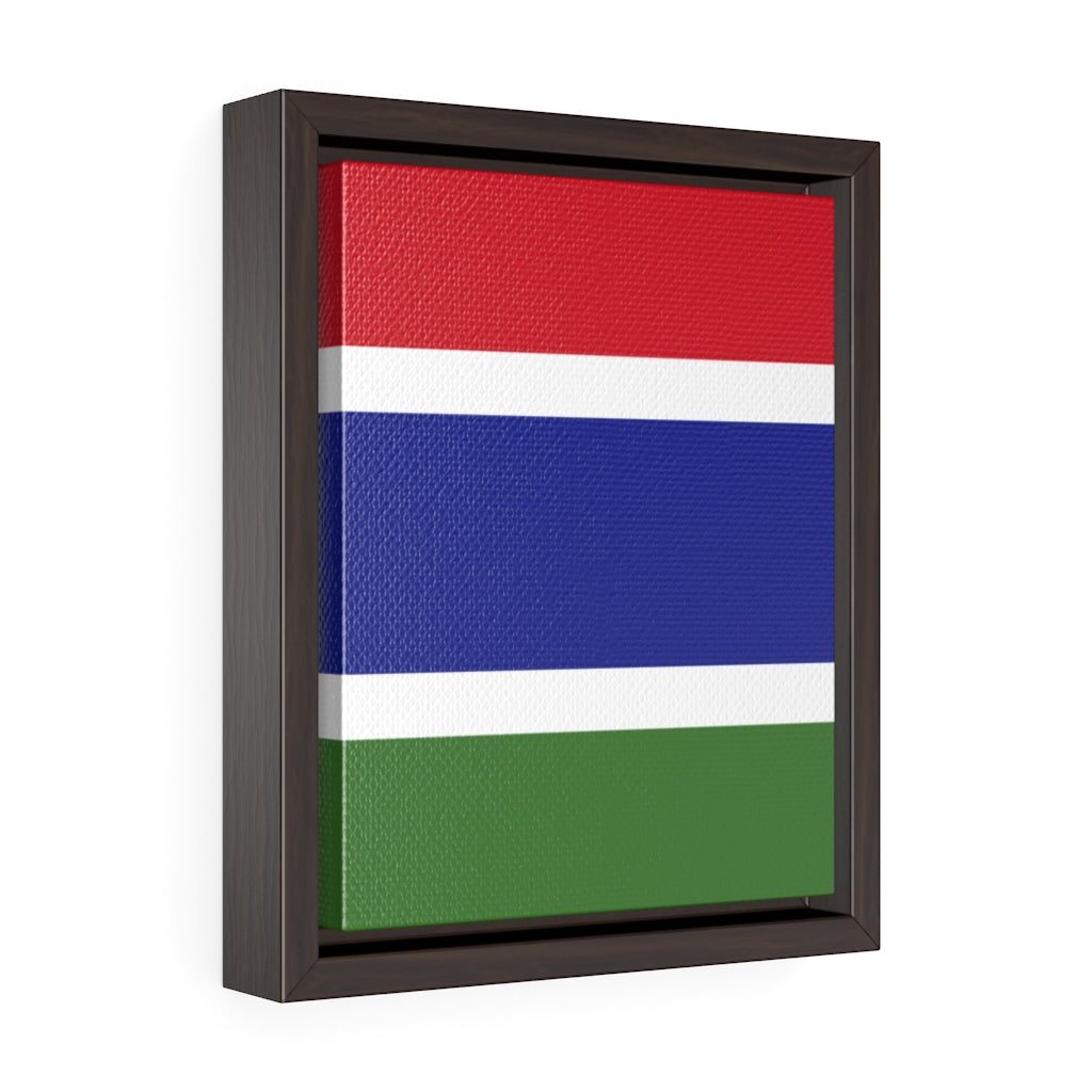 GAMBIA Vertical Framed Premium Gallery Wrap Canvas