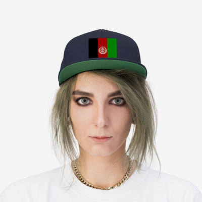 Afghanistan Unisex Flat Bill Hat