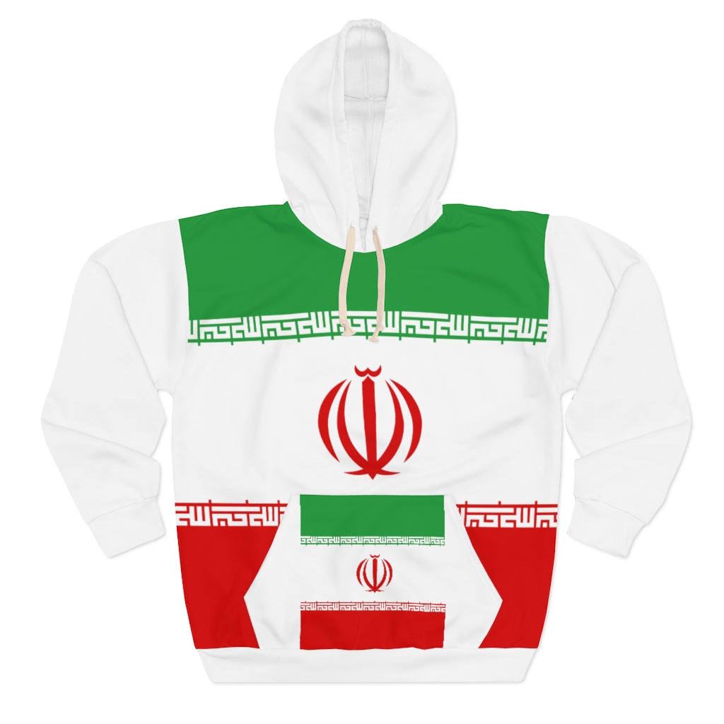 Iran AOP Unisex Pullover Hoodie