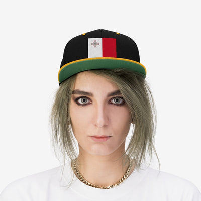 MALTA Unisex Flat Bill Hat