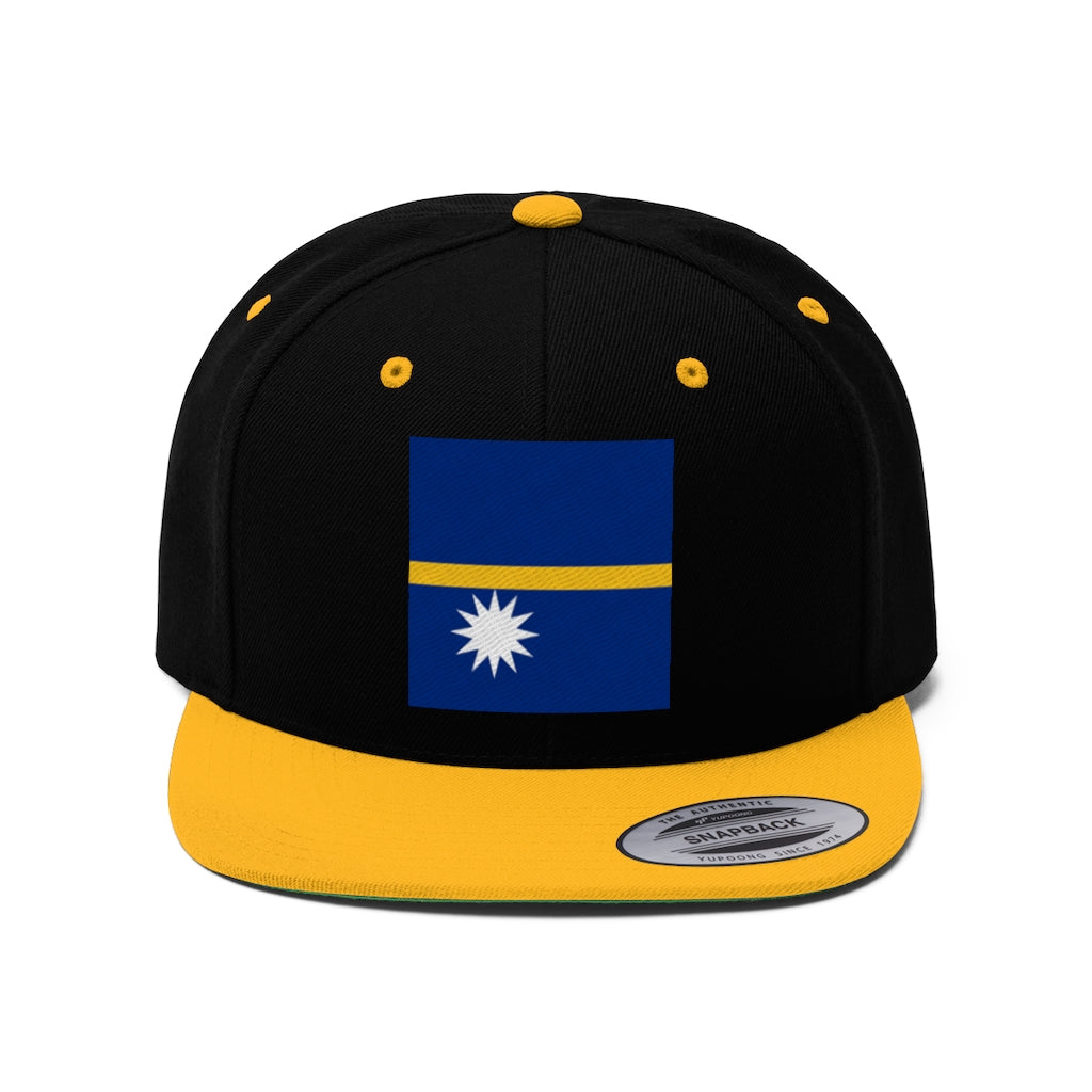 NAURU Unisex Flat Bill Hat